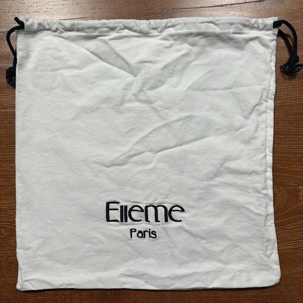 Elleme Paris Dust Bag 14" x13.5" White Drawstring Cover Protector Storage Heels